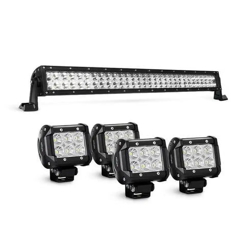 Nilight Led Light Bar 32 Inch 180W Spot Flood Combo 4PCS 4 Inch 18W Flood LED Fog Lights. 2 years Warranty