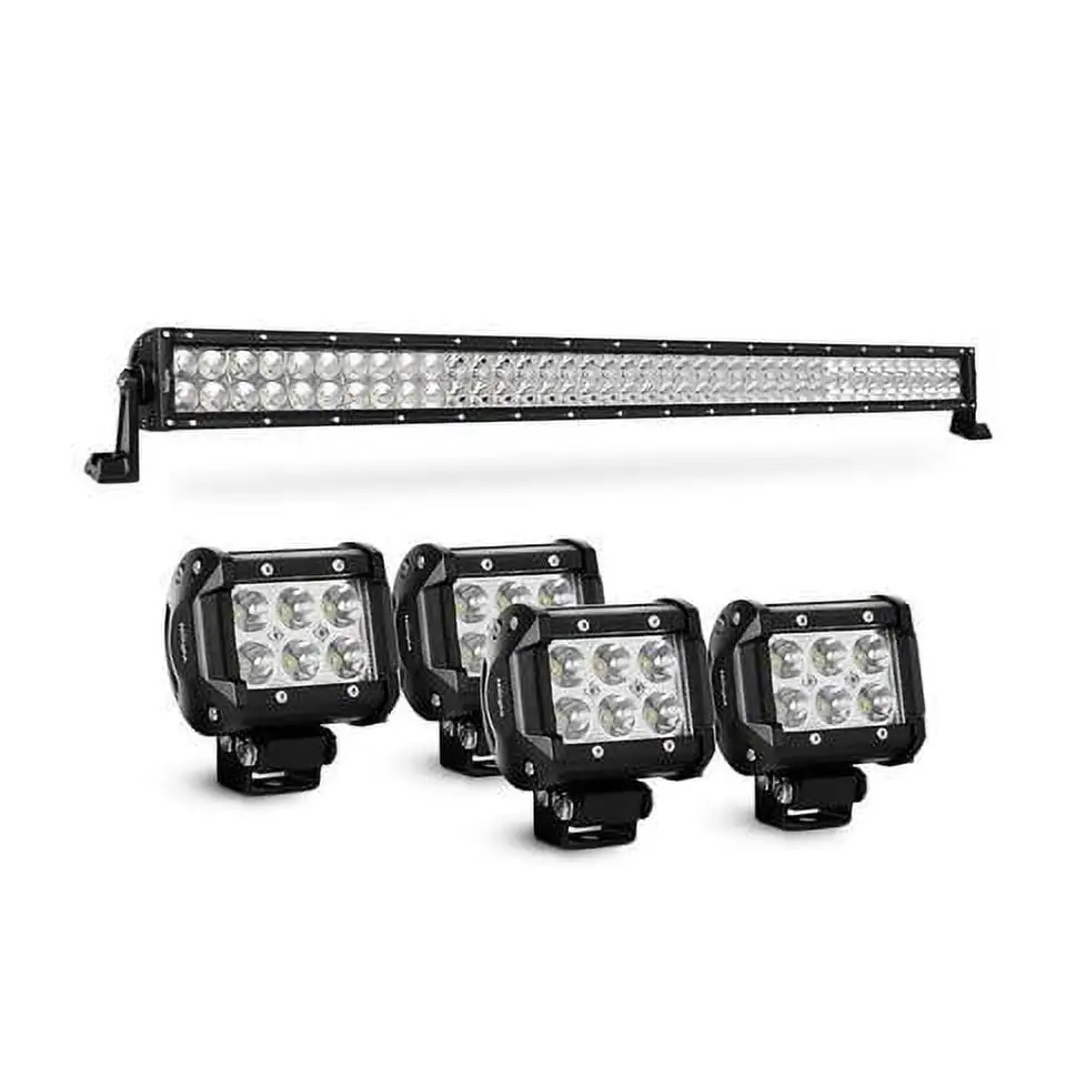 Nilight Led Light Bar 42 Inch 240W Spot Flood Combo 4PCS 4 Inch 18W Spot LED Fog Lights. 2 years Warranty