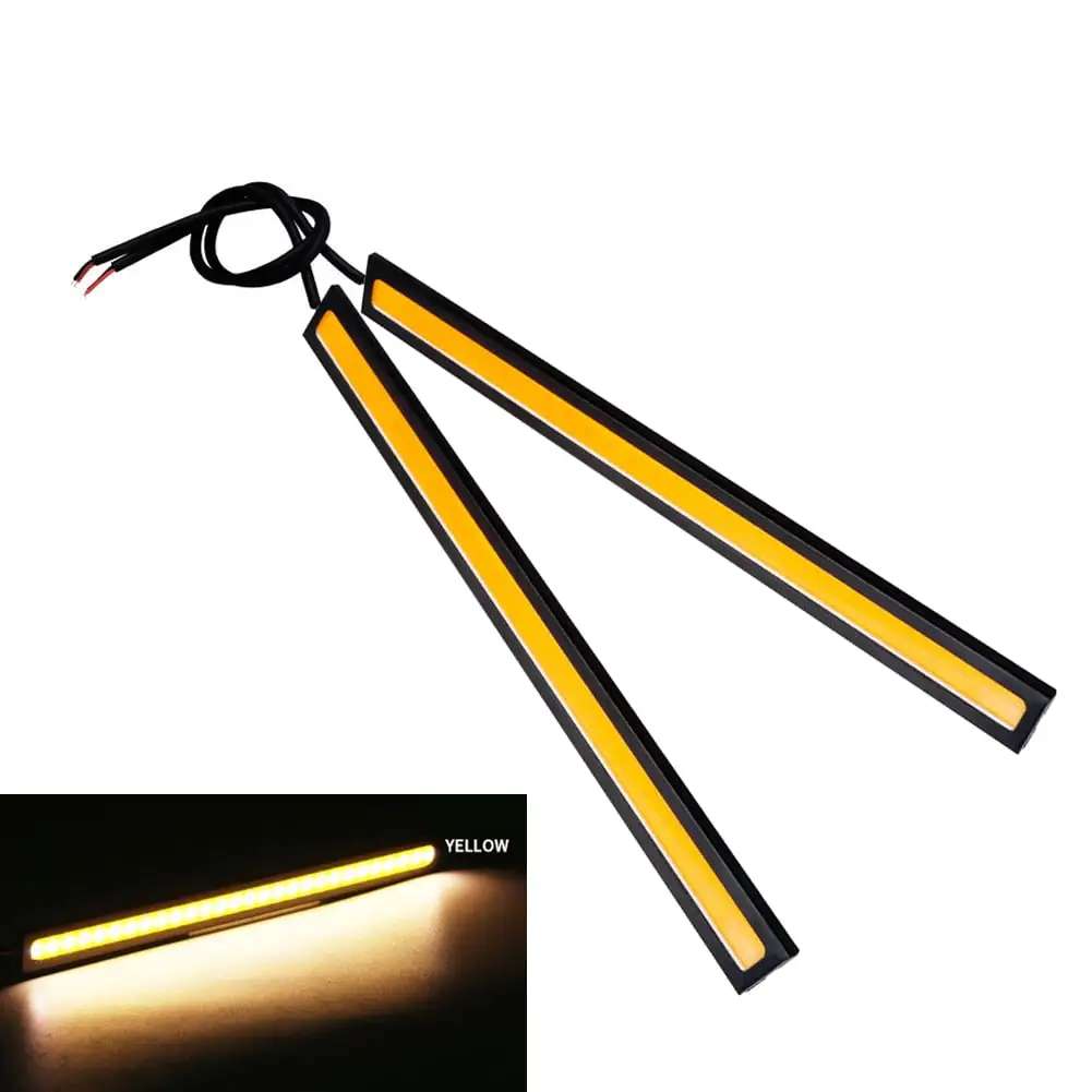 [Pan-quality designated development] 17CM super bright car daytime running lights [6PCS yellow light]