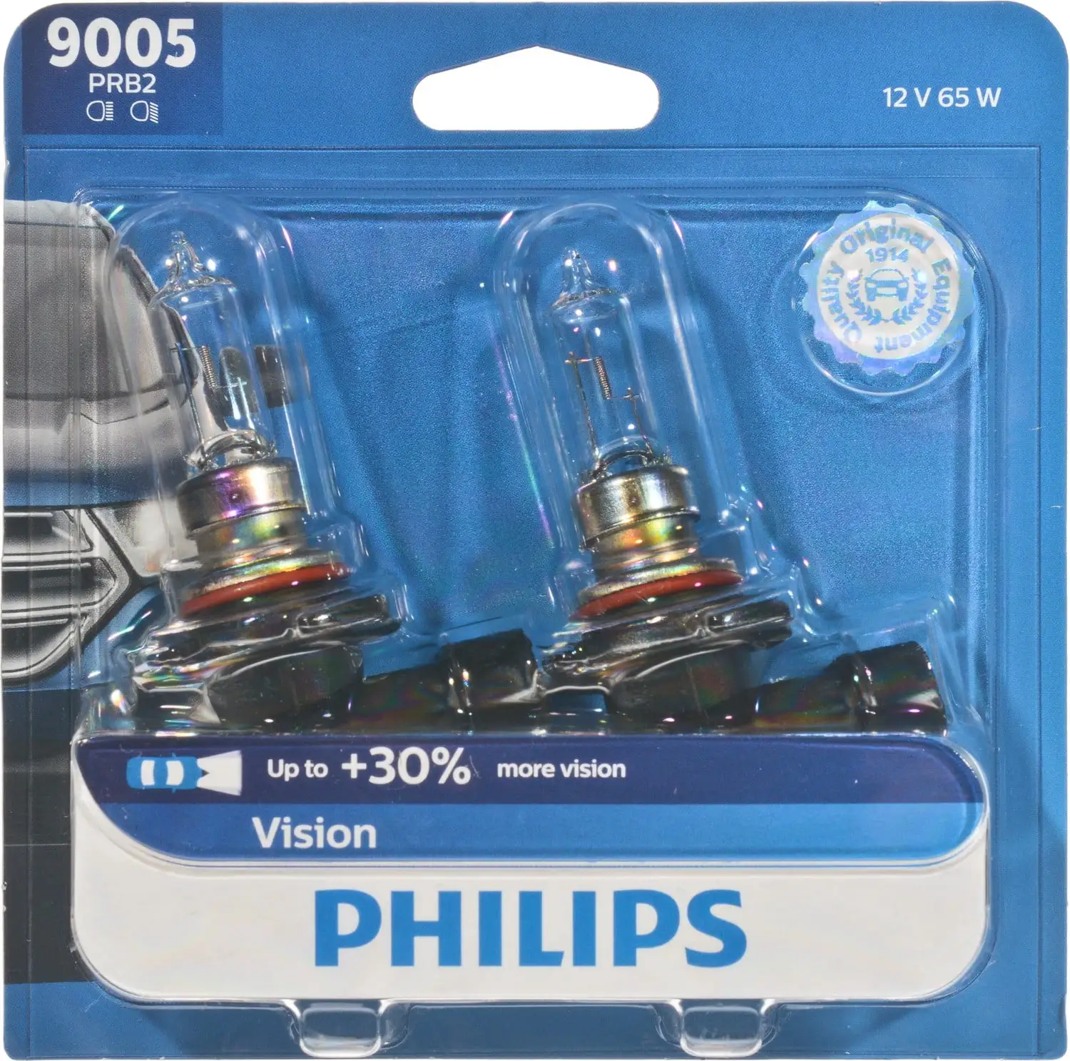 Philips 9005 Vision Headlight. Pack of 2