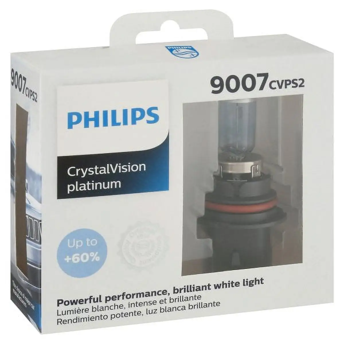 Philips Crystal Vision Platinum 9007 65/55W Two Bulbs Headlight Fits select: 1992-2003 FORD F150. 1999-2005 DODGE RAM 1500