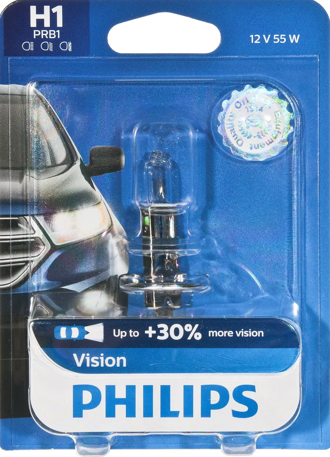 Philips H1 Vision Headlight . Pack of 1