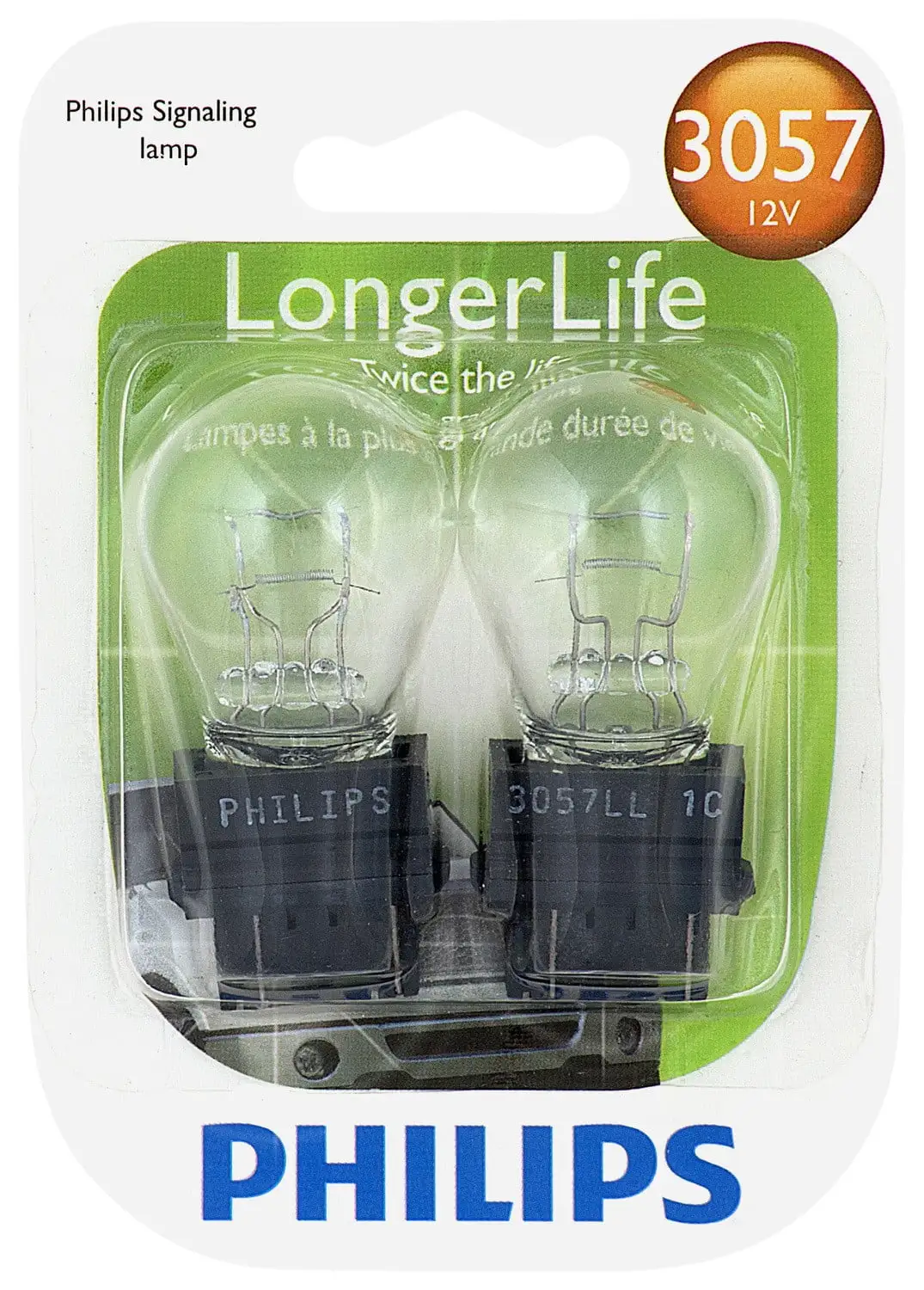 Philips Longerlife Miniature 3057Ll. Clear. Push Type. Always Change In Pairs!