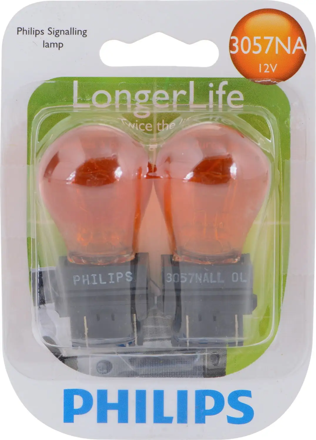 Philips Longerlife Miniature 3057Nall. Amber. Push Type. Always Change In Pairs!