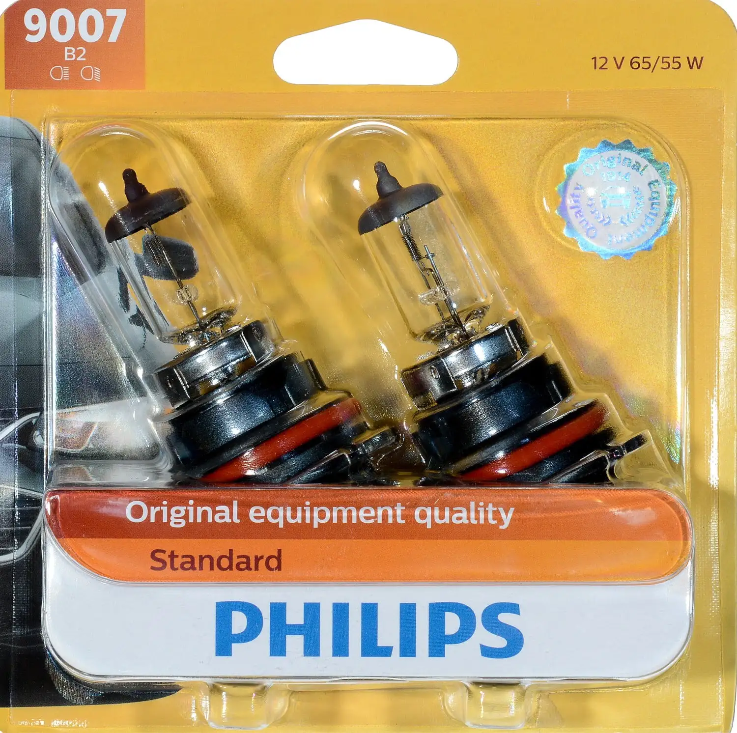 Philips Standard Headlight 9007. Px29T. Clear. Always Change In Pairs!