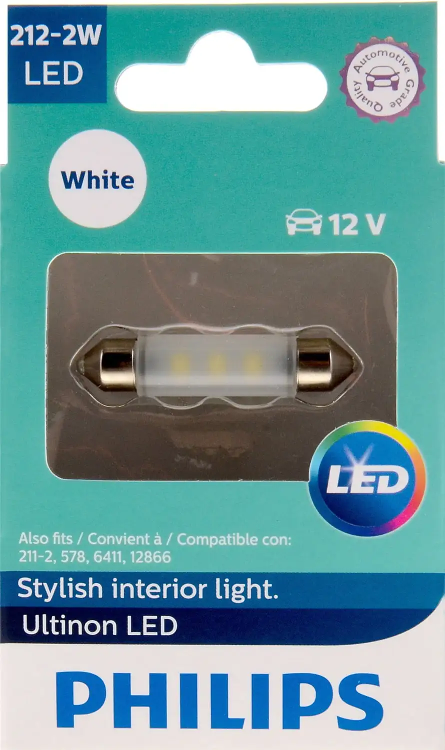 Philips Ultinon LED 212-2WLED. Dblendcap. Plastic. Always Change In Pairs!