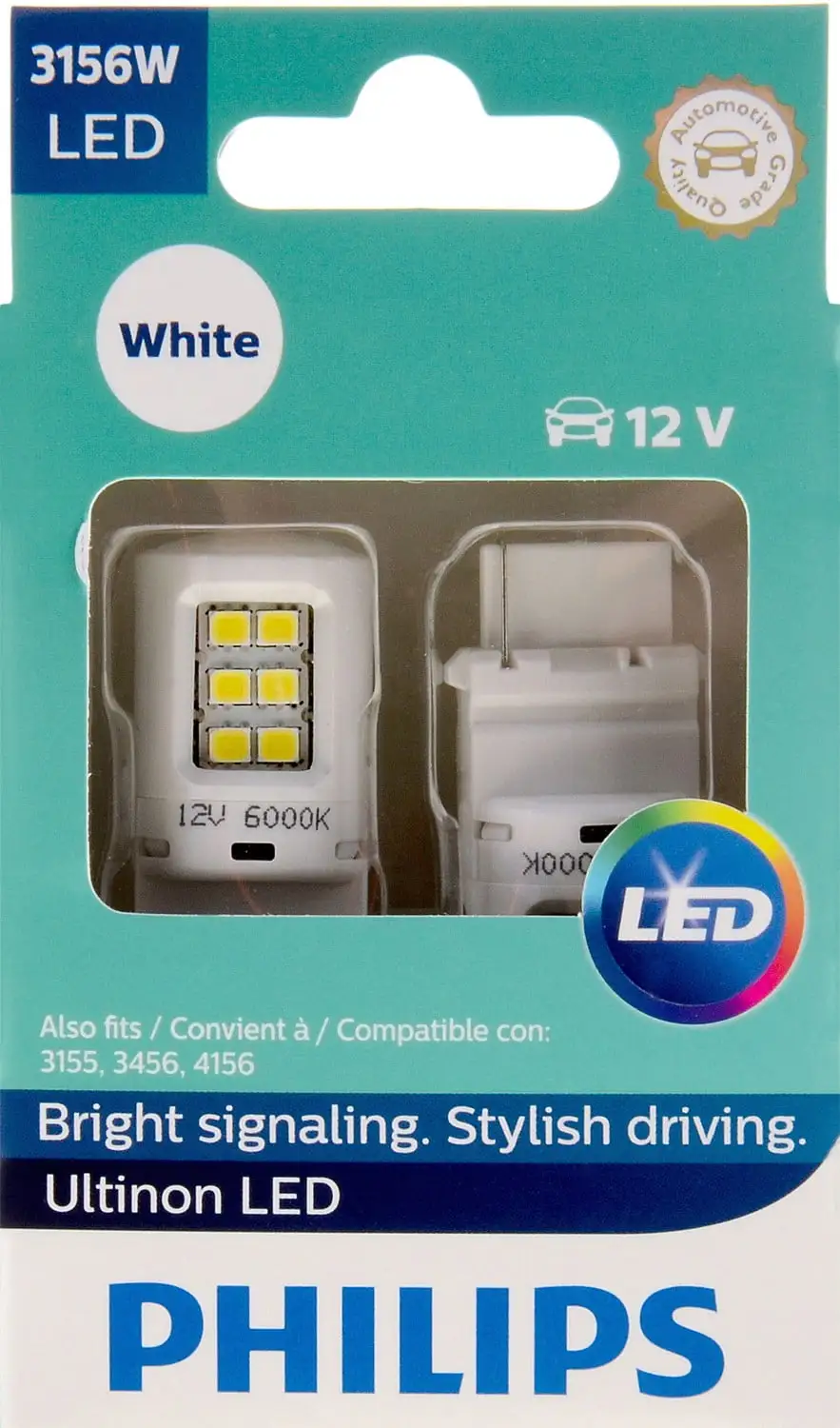 Philips Ultinon LED 3156WLED. W2.5X16D. Plastic. Always Change In Pairs!