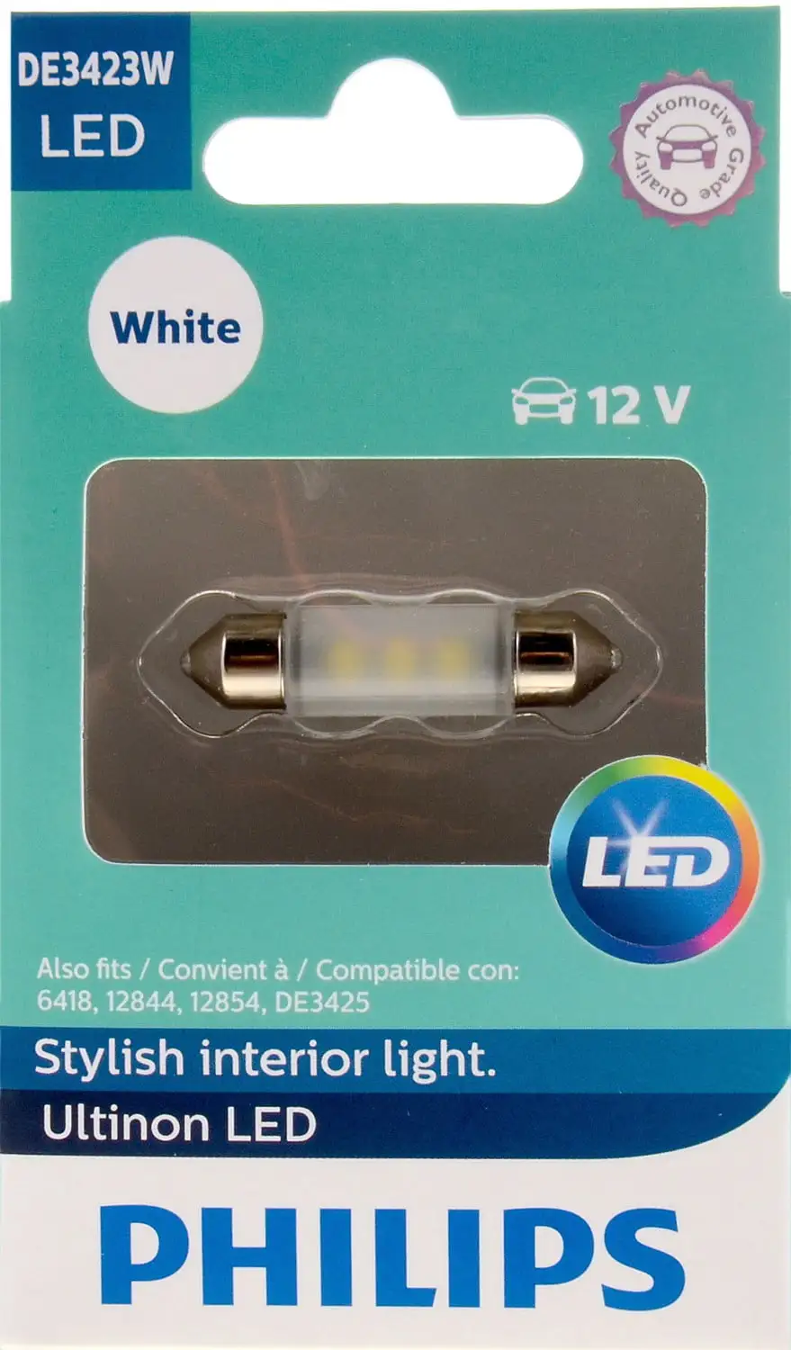 Philips Ultinon LED De3423WLED. Sv8.6. Plastic. Always Change In Pairs!