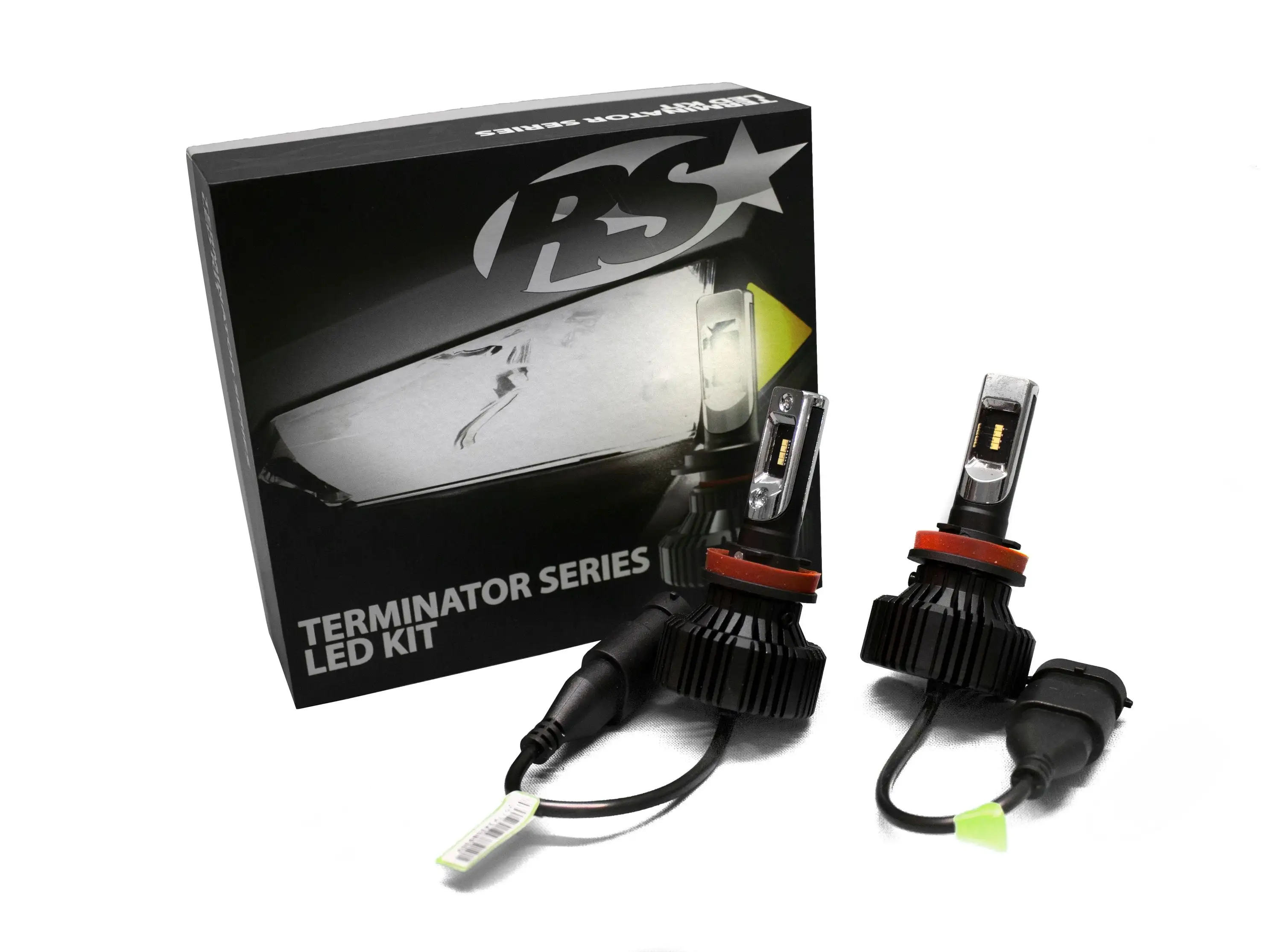 Race Sport 880TLED Terminator Series Fan-less LED Headlight Conversion Kit Fits select: 1999-2002 CHEVROLET SILVERADO. 2012-2016 HYUNDAI ELANTRA