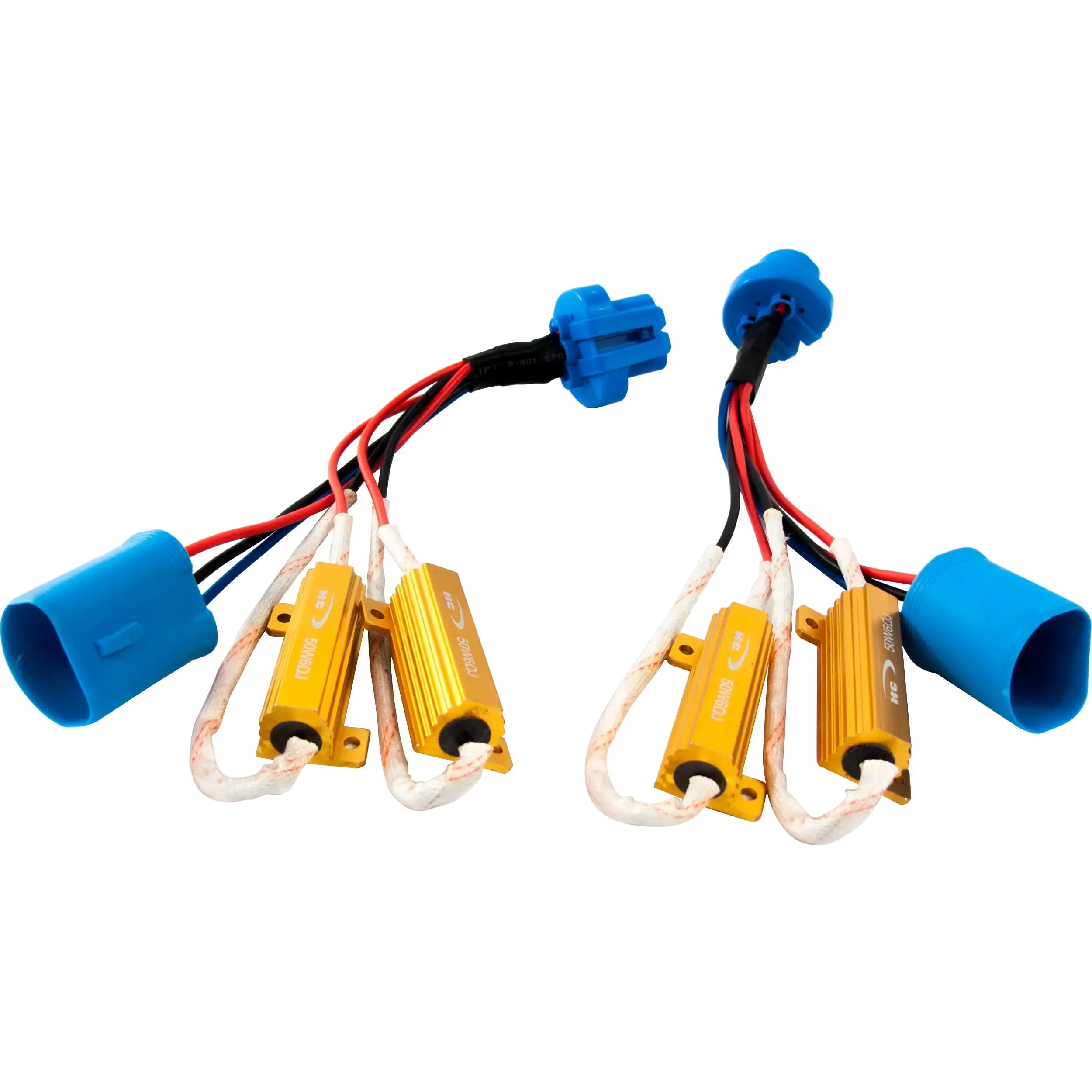 Race Sport Hid And Led Interface Harness 9004 Plug N Play Interface Cable W 2 Resistors (Pair) Rs-2Res-Con-9004