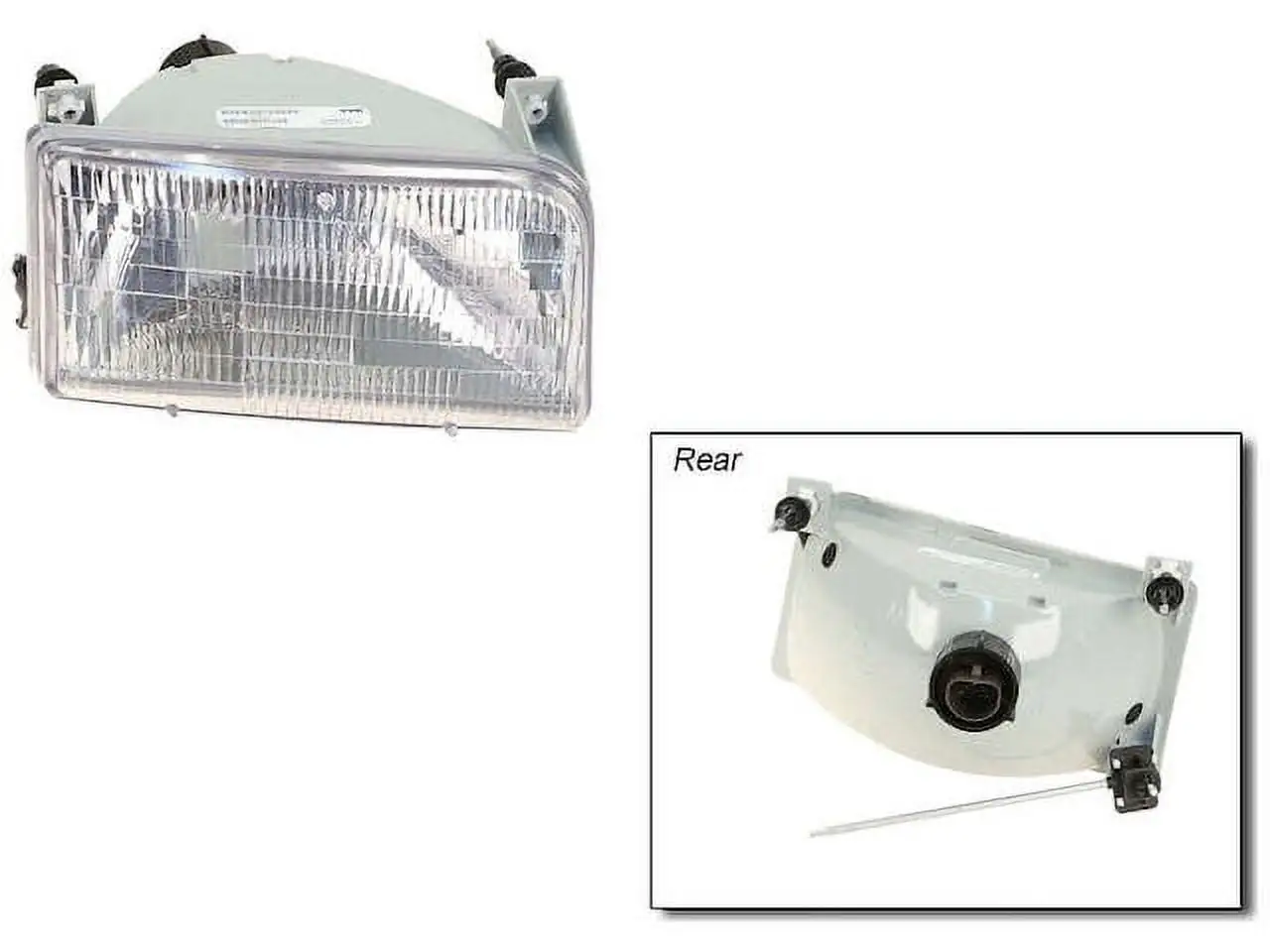 Right Headlight Assembly - Compatible with 1988 - 1997 Ford F-Super Duty 1989 1990 1991 1992 1993 1994 1995 1996