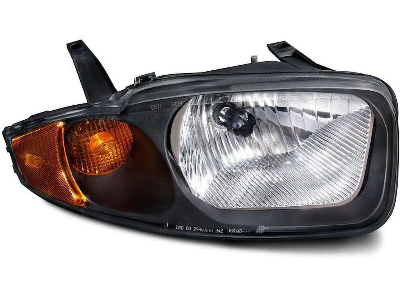 Right Passenger Side Composite Headlight Assembly - Compatible with 2003 - 2005 Chevy Cavalier 2004