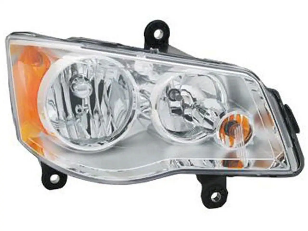 Right Passenger Side Halogen Headlight Assembly - Compatible with 2008 - 2016 Chrysler Town & Country (without Auto Dimming) 2009 2010 2011 2012 2013 2014 2015