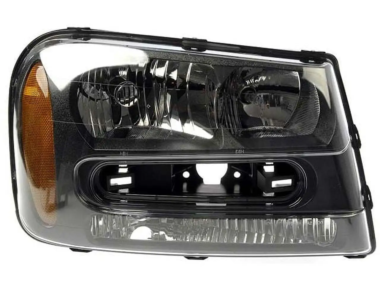 Right Passenger Side Halogen Headlight Assembly - Compatible with 2002 - 2009 Chevy Trailblazer 2003 2004 2005 2006 2007 2008