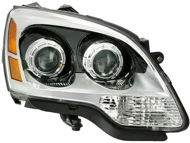 Right Passenger Side Halogen Headlight Assembly - Compatible with 2008 - 2012 GMC Acadia (2nd Design) 2009 2010 2011