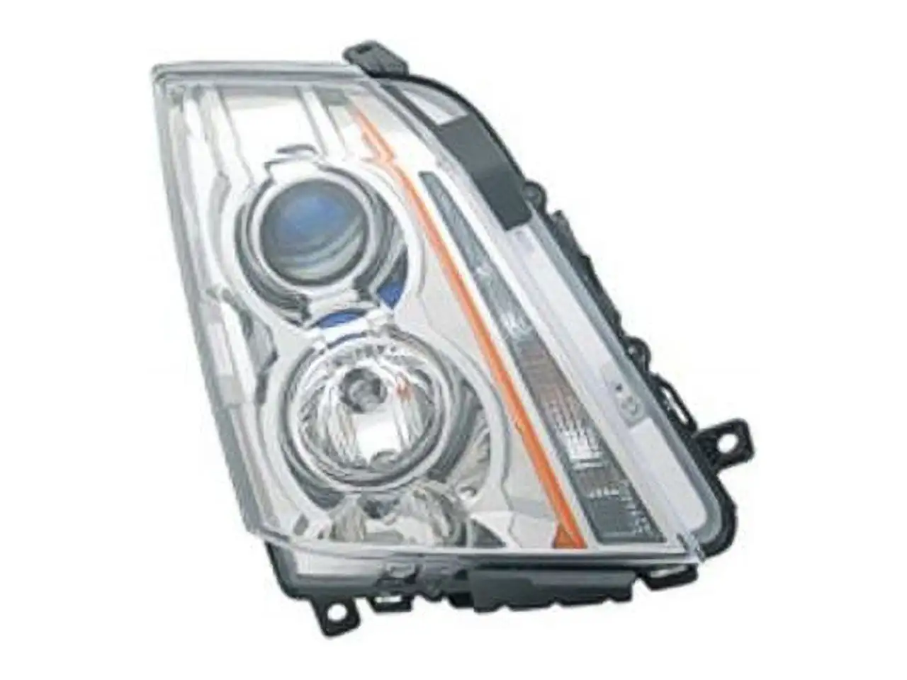 Right Passenger Side Halogen Headlight Assembly - Compatible with 2008 - 2015 Cadillac CTS 2009 2010 2011 2012 2013 2014