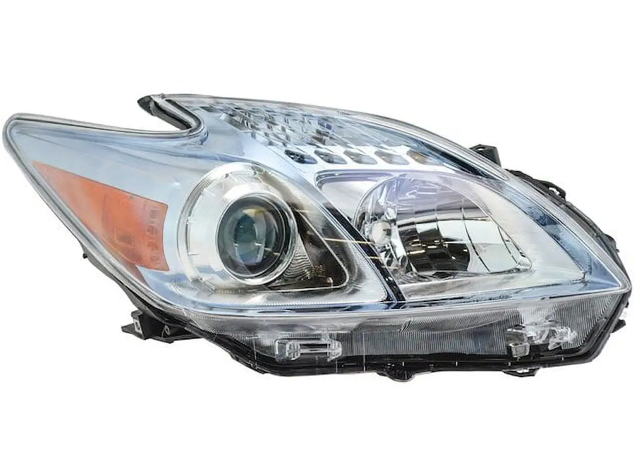 Right Passenger Side Halogen Headlight Assembly - Compatible with 2010 - 2011 Toyota Prius