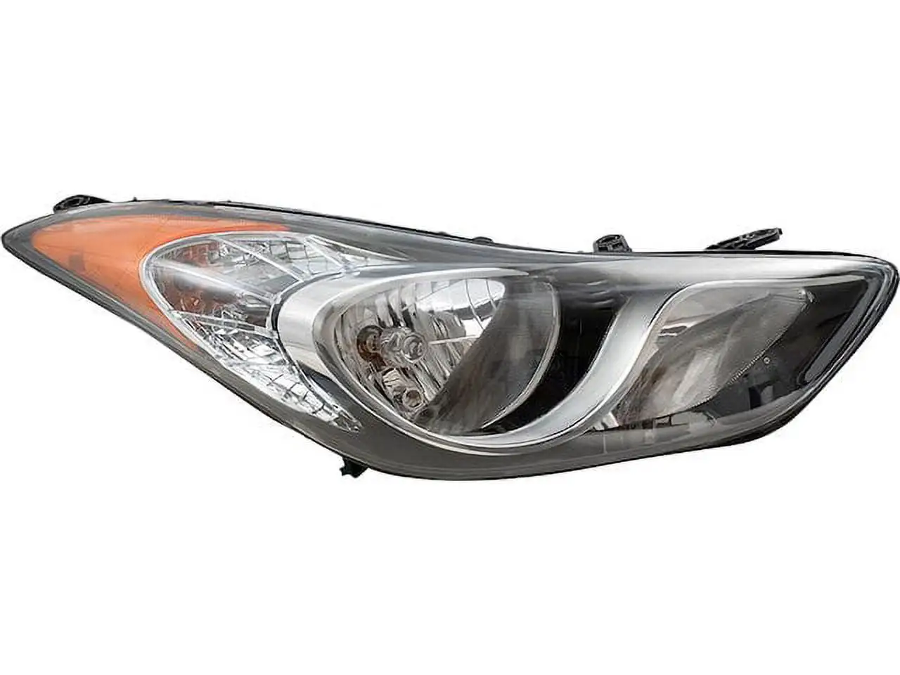 Right Passenger Side Halogen Headlight Assembly - Compatible with 2011 - 2013 Hyundai Elantra Sedan 4-Door 1.8L 4-Cylinder (USA Built Vehicle) 2012