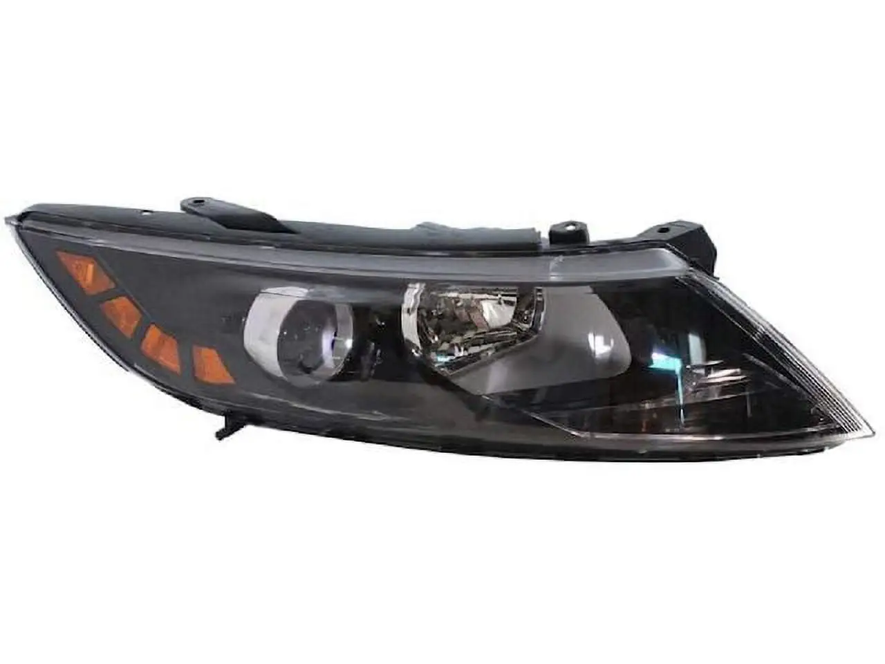 Right Passenger Side Halogen Headlight Assembly - Compatible with 2011 - 2013 Kia Optima (Fits Korean Built Models) Excludes Hybrid 2012