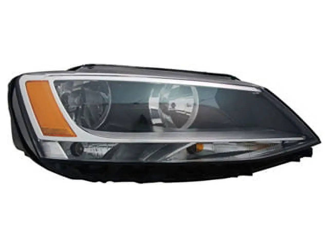 Right Passenger Side Halogen Headlight Assembly - Compatible with 2011 - 2016 Volkswagen Jetta Sedan 2012 2013 2014 2015