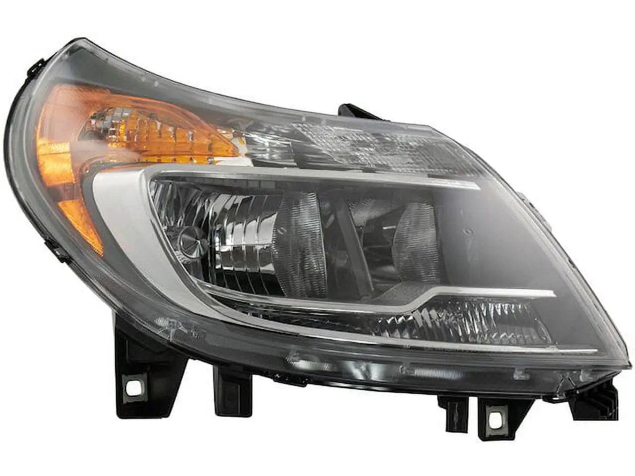 Right Passenger Side Halogen Headlight Assembly - Compatible with 2014 - 2020 Ram ProMaster 2500 with Daytime Running Lights 2015 2016 2017 2018 2019