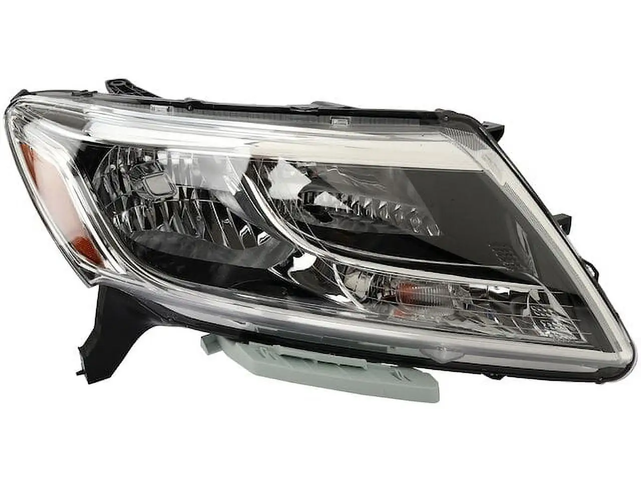 Right Passenger Side Halogen Headlight Assembly with Chrome Bezel - Compatible with 2013 - 2016 Nissan Pathfinder 2014 2015