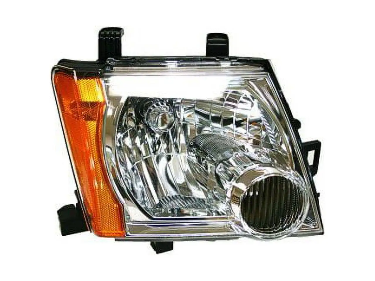 Right Passenger Side Headlight Assembly - Chrome - Compatible with 2005 - 2015 Nissan Xterra (Excludes S and X Models) 2006 2007 2008 2009 2010 2011 2012 2013 2014