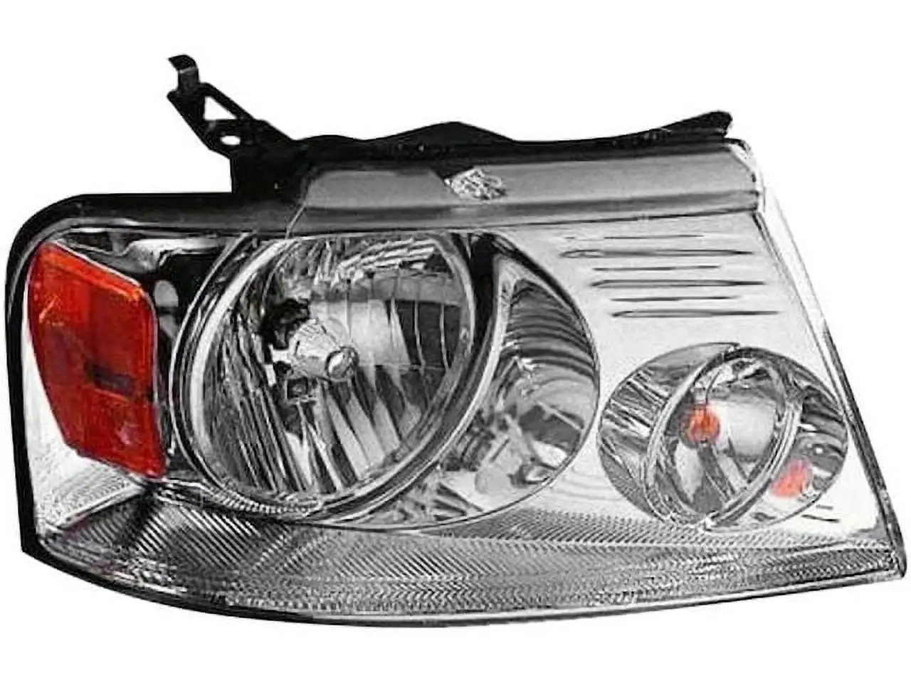 Right Passenger Side Headlight Assembly - Chrome - Compatible with 2004 - 2008 Ford F150 (Excludes Hrly-Dvsn) 2005 2006 2007