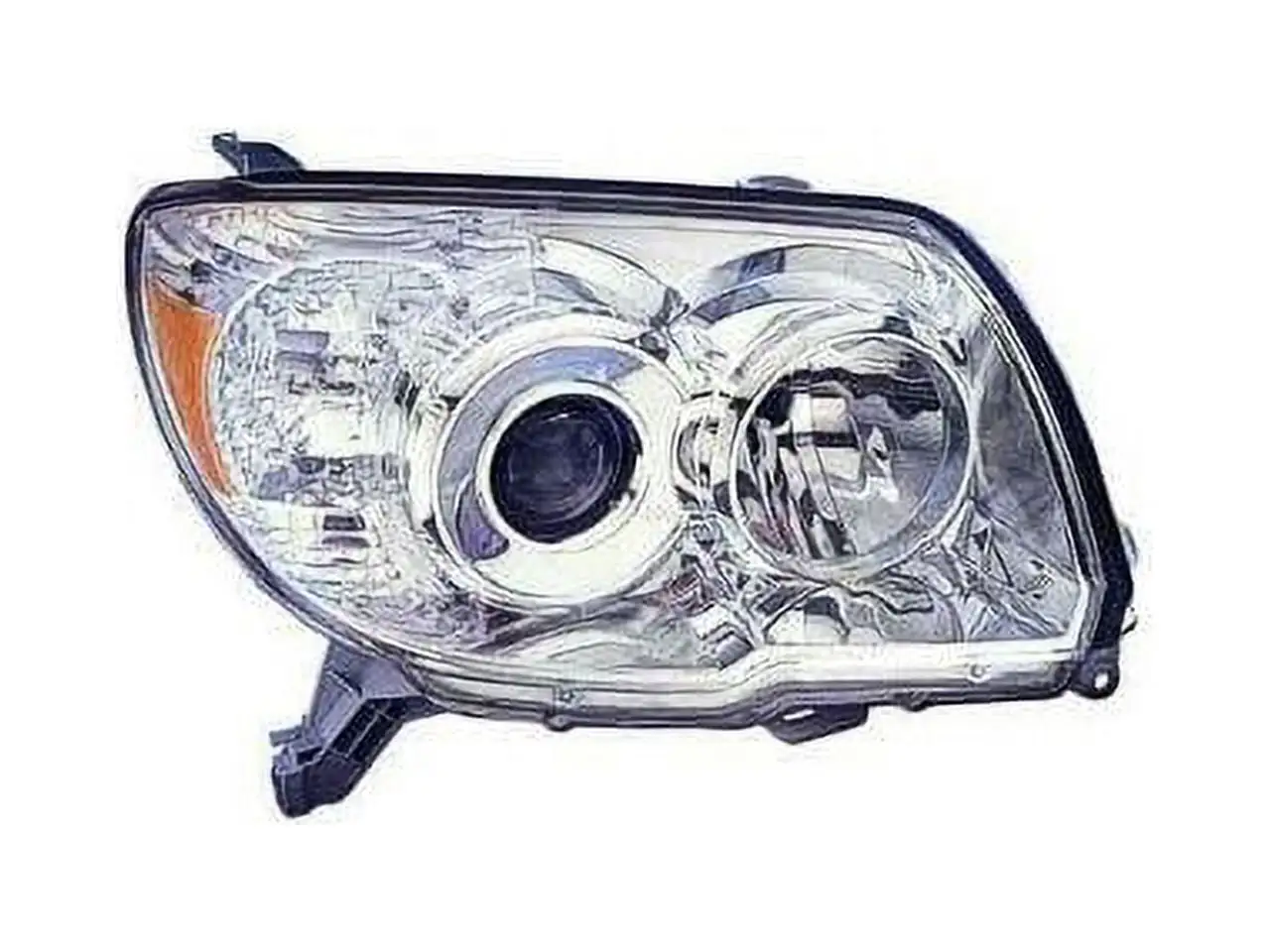 Right Passenger Side Headlight Assembly - Clear Chrome - Compatible with 2006 - 2009 Toyota 4Runner 2007 2008