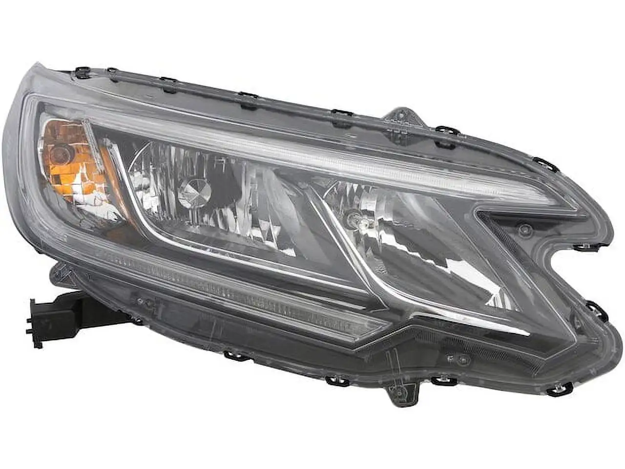 Right Passenger Side Headlight Assembly - Compatible with 2015 - 2016 Honda CRV (with LED Daytime Running Lamps)