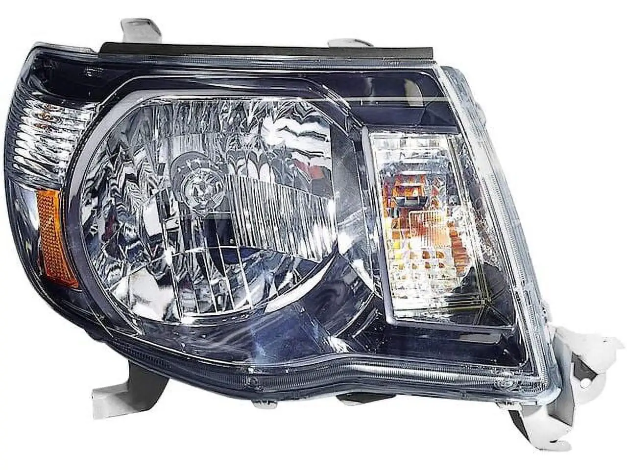 Right Passenger Side Headlight Assembly - Smoked Style - Compatible with 2005 - 2011 Toyota Tacoma 2WD 4WD (with Sport. X-Runner and Pre-Runner) 2006 2007 2008 2009 2010