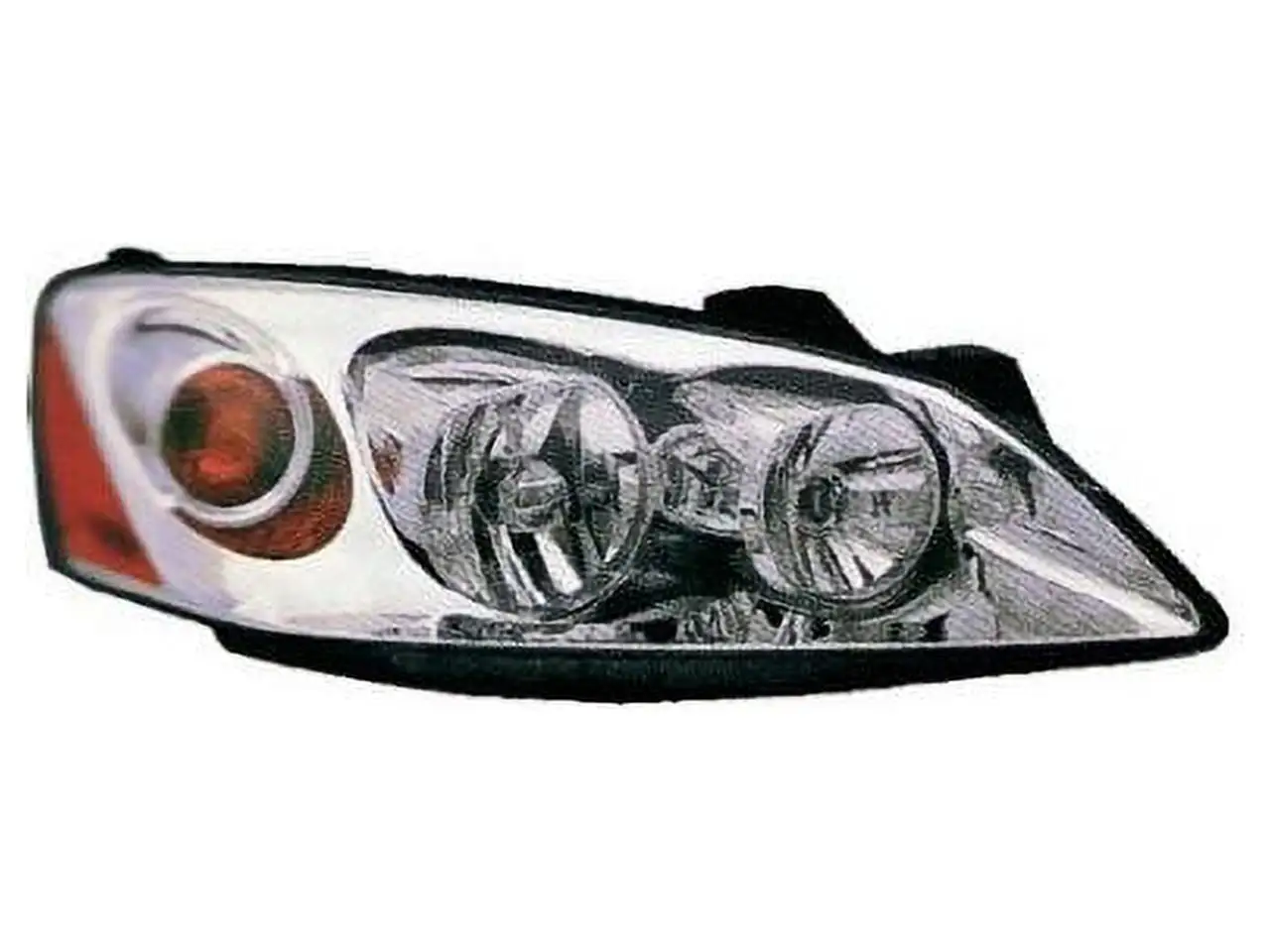 Right Passenger Side Headlight Assembly with Amber Turn Signal - without Harness - Compatible with 2005 - 2010 Pontiac G6 2006 2007 2008 2009