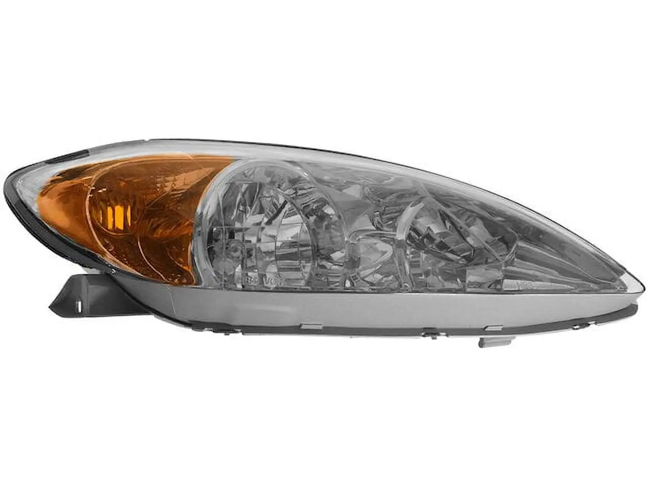 Right Passenger Side Headlight Assembly - with Chrome Bezel - Compatible with 2002 - 2004 Toyota Camry LE / XLE 2003