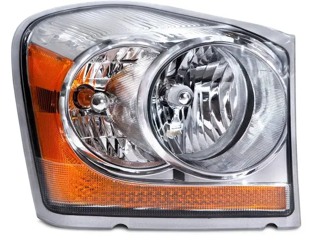 Right Passenger Side Headlight Assembly - with Integrated Marker Lamp - Compatible with 2004 - 2005 Dodge Durango