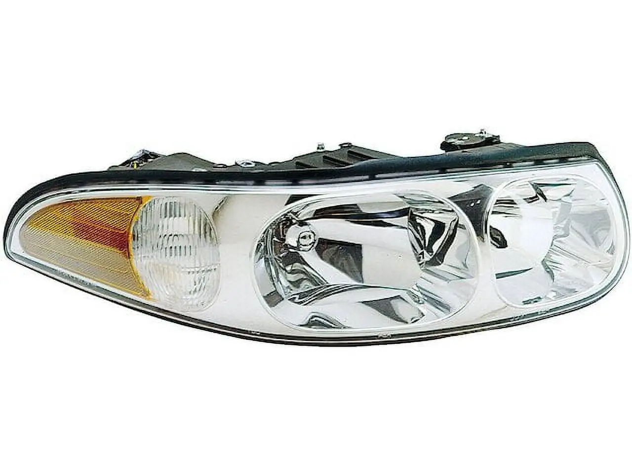 Right Passenger Side Headlight Assembly - with Smooth High Beam Surface and Marker Lamp - Compatible with 2000. 2005 Buick LeSabre Custom