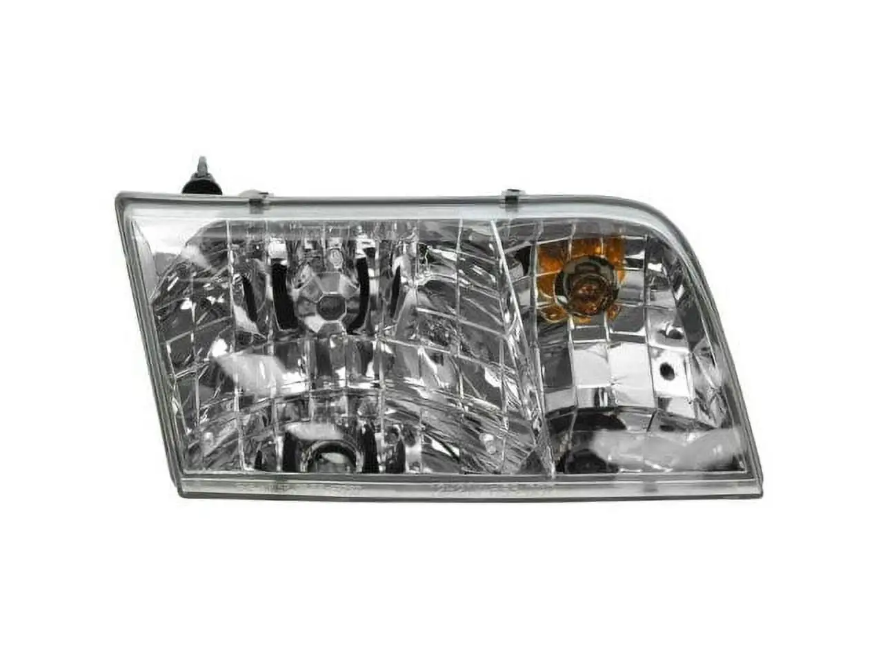 Right Passenger Side Headlight Assembly - without Bulbs or Sockets - Compatible with 1998 - 2005 Ford Crown Victoria (98-02 Models with Replacement Lens Design) 1999 2000 2001 2002 2003 2004