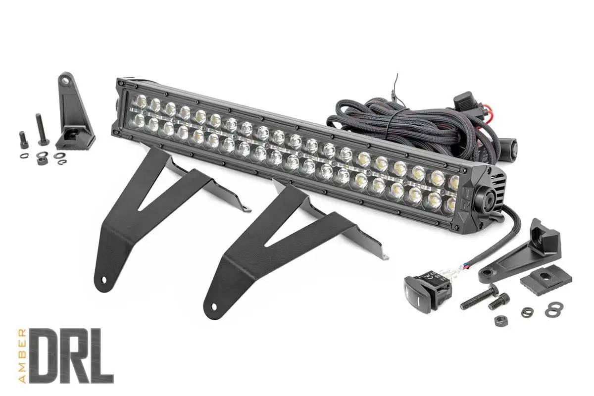 Rough Country 20 LED Bumper Kit for 2019-2022 Ram 1500 | Amber DRL - 70779DRLA