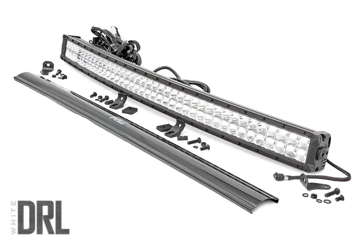 Rough Country 40 Chrome Series Curved Dual Row DRL CREE LED Light Bar - 72940D