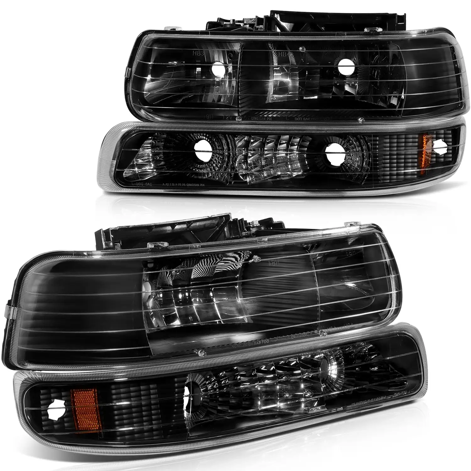 SCITOO 16526133 16524403 Headlight Assembly FIT FOR Chevy Silverado 1500/2500 1999-2002.For Silverado 3500 2001-2002.For Chevy Suburban 1500/2500 2000-2006