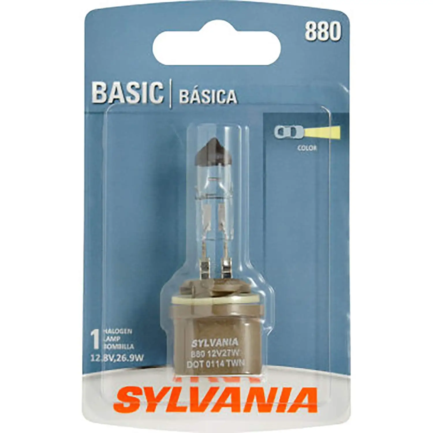 SYLVANIA - 880 Basic SE33 - Halogen Light Bulb for Fog. Cornering. and Headlight Applications (Contains 1 Bulb)