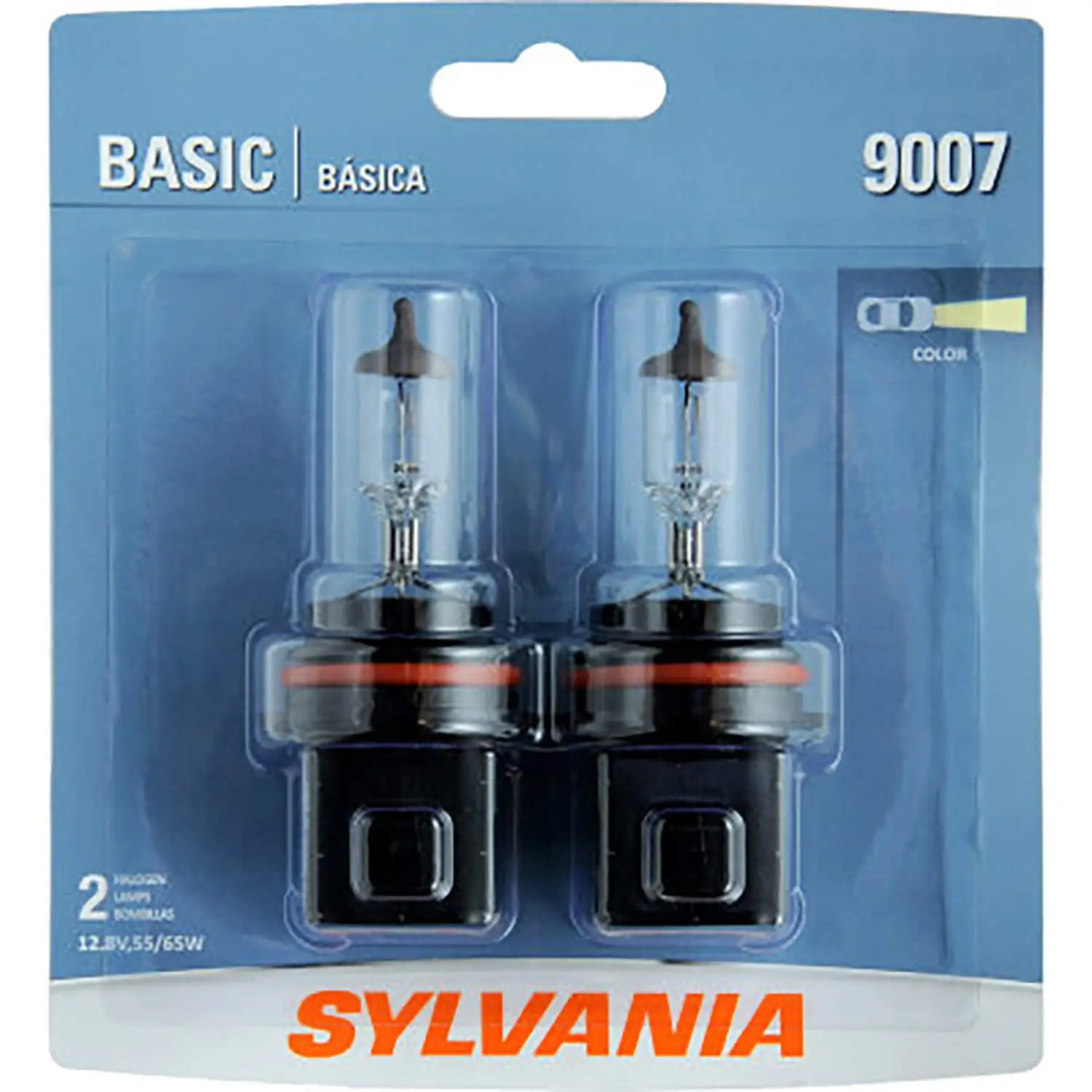 SYLVANIA - 9007 Basic MMF7 - Halogen Bulb for Headlight and Daytime Running Lights (Contains 2 Bulbs)