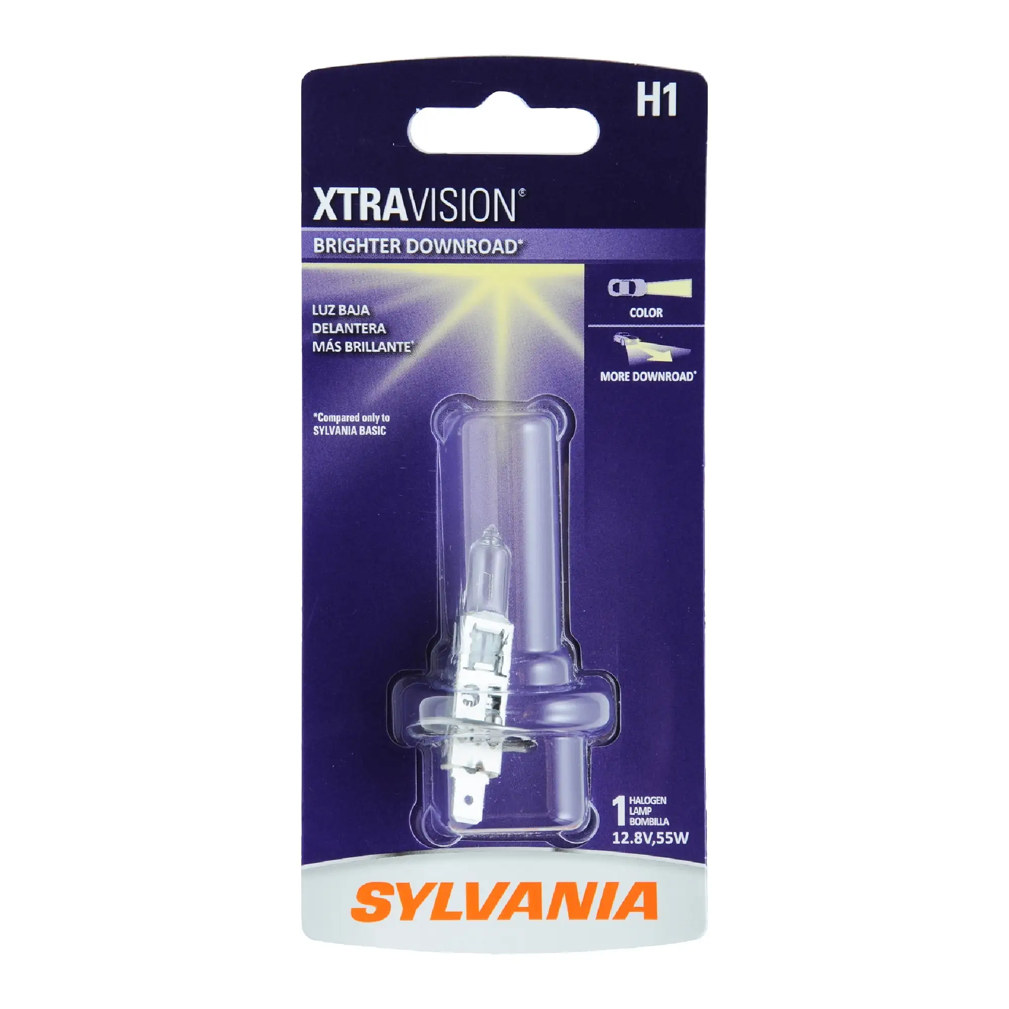 SYLVANIA H1 XtraVision Halogen Headlight Bulb. 1 Pack