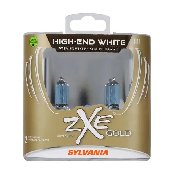 SYLVANIA H11 SilverStar zXe Gold Halogen Headlight Bulb. 2 Pack