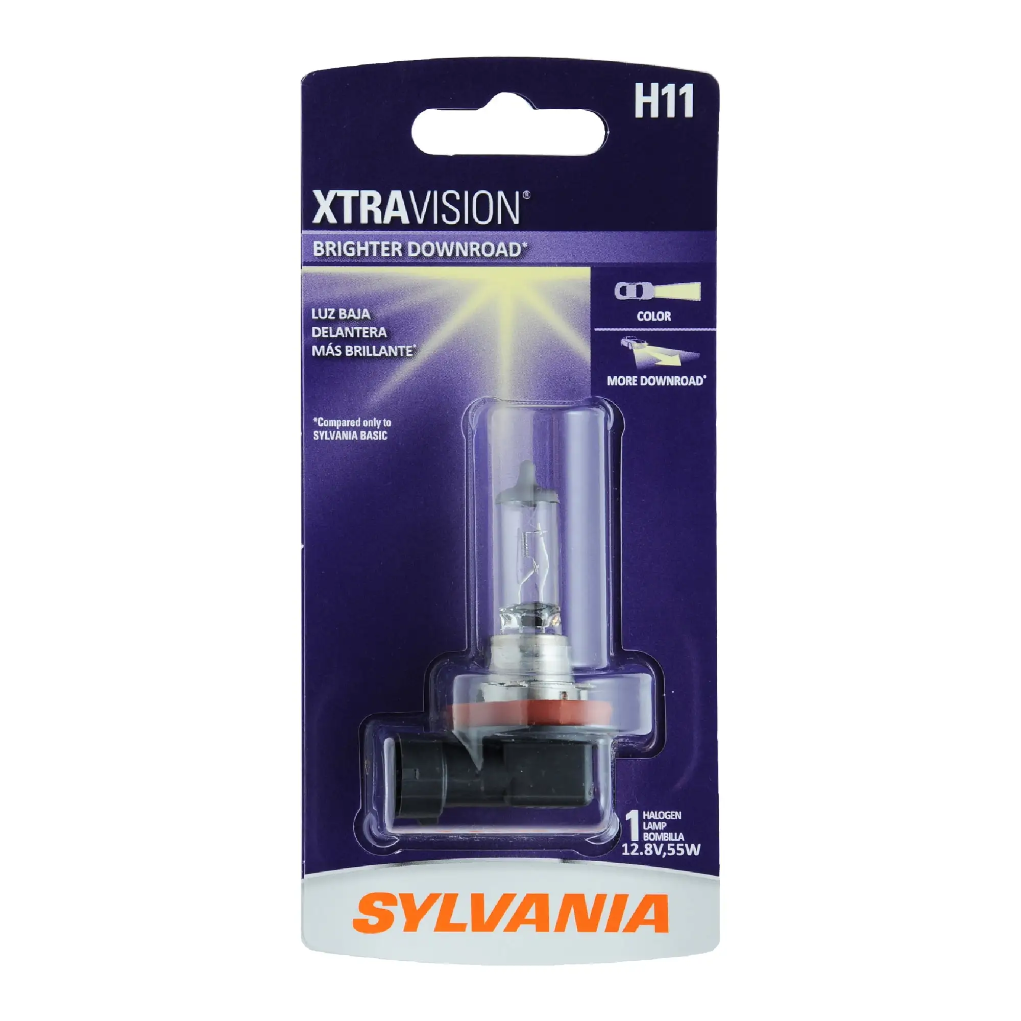 SYLVANIA H11 XtraVision Halogen Headlight Bulb. 1 Pack