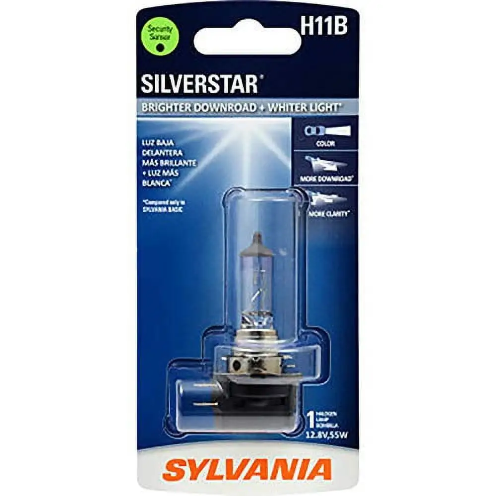 SYLVANIA H11B SilverStar Halogen Headlight Bulb. (Contains 1 Bulb)