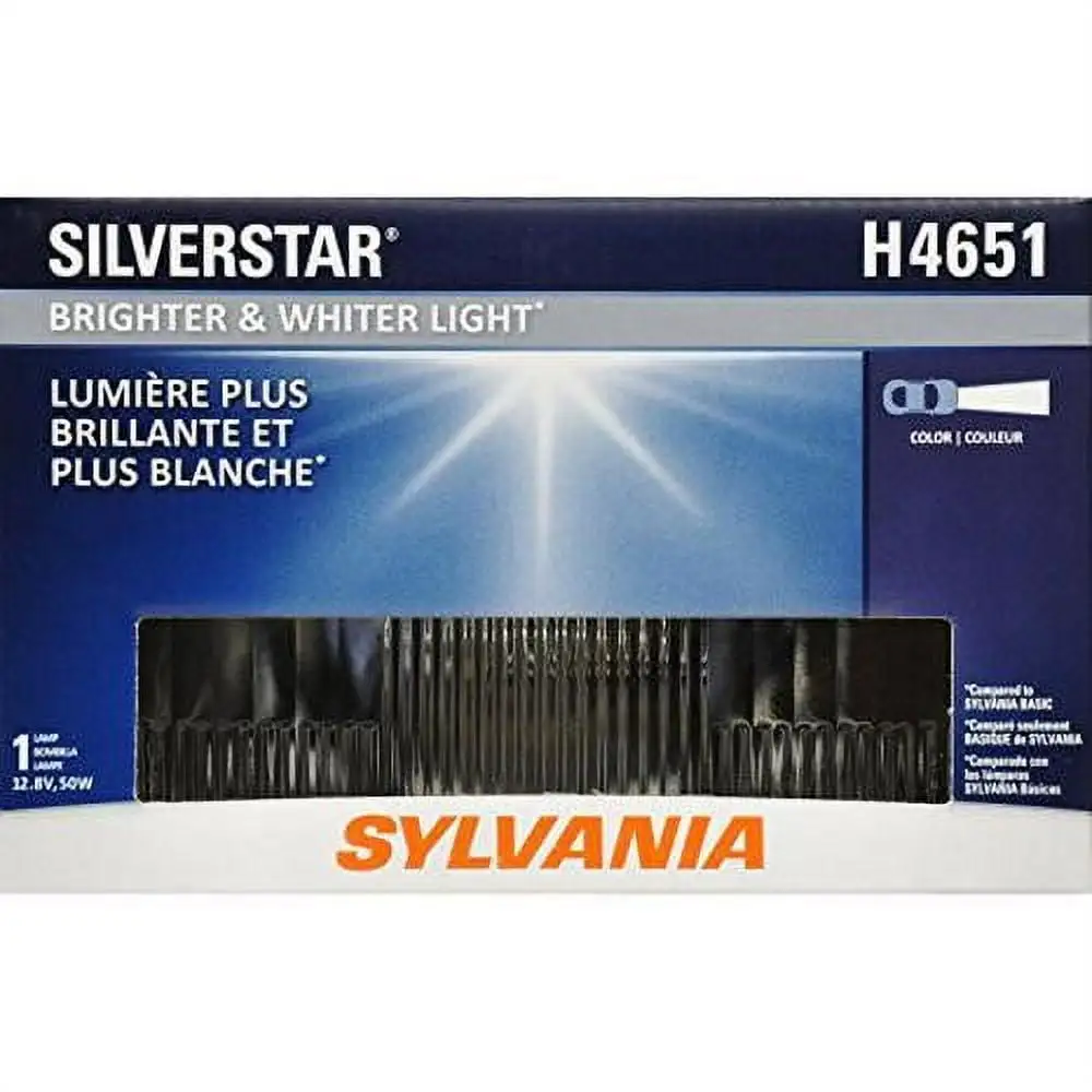 SYLVANIA H4651 SilverStar High Performance Halogen Sealed Beam Headlight 100x165