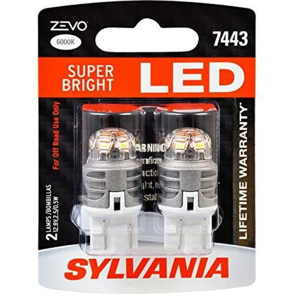 SYLVANIA ZEVO 7443 T20 White LED Bulb (Pack of 2)