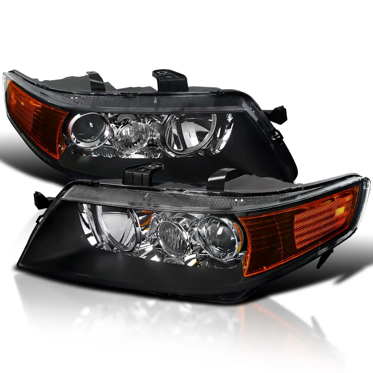 Spec-D Tuning 2LHP-TSX04JM-RS Projector Headlights for 04 to 05 Acura TSX. Black - 20 x 11 x 27 in.