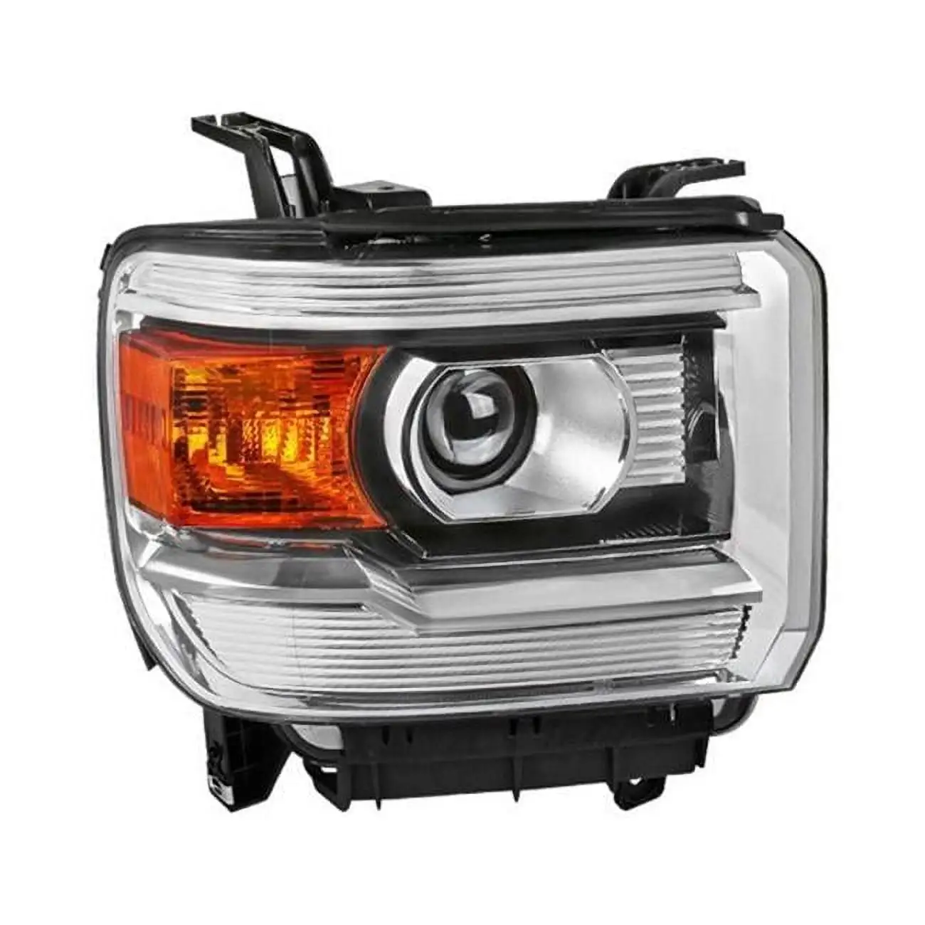 Spec-D Tuning Chrome Right Side Factory Style Projector Headlight for 2014-2018 GMC Sierra 1500