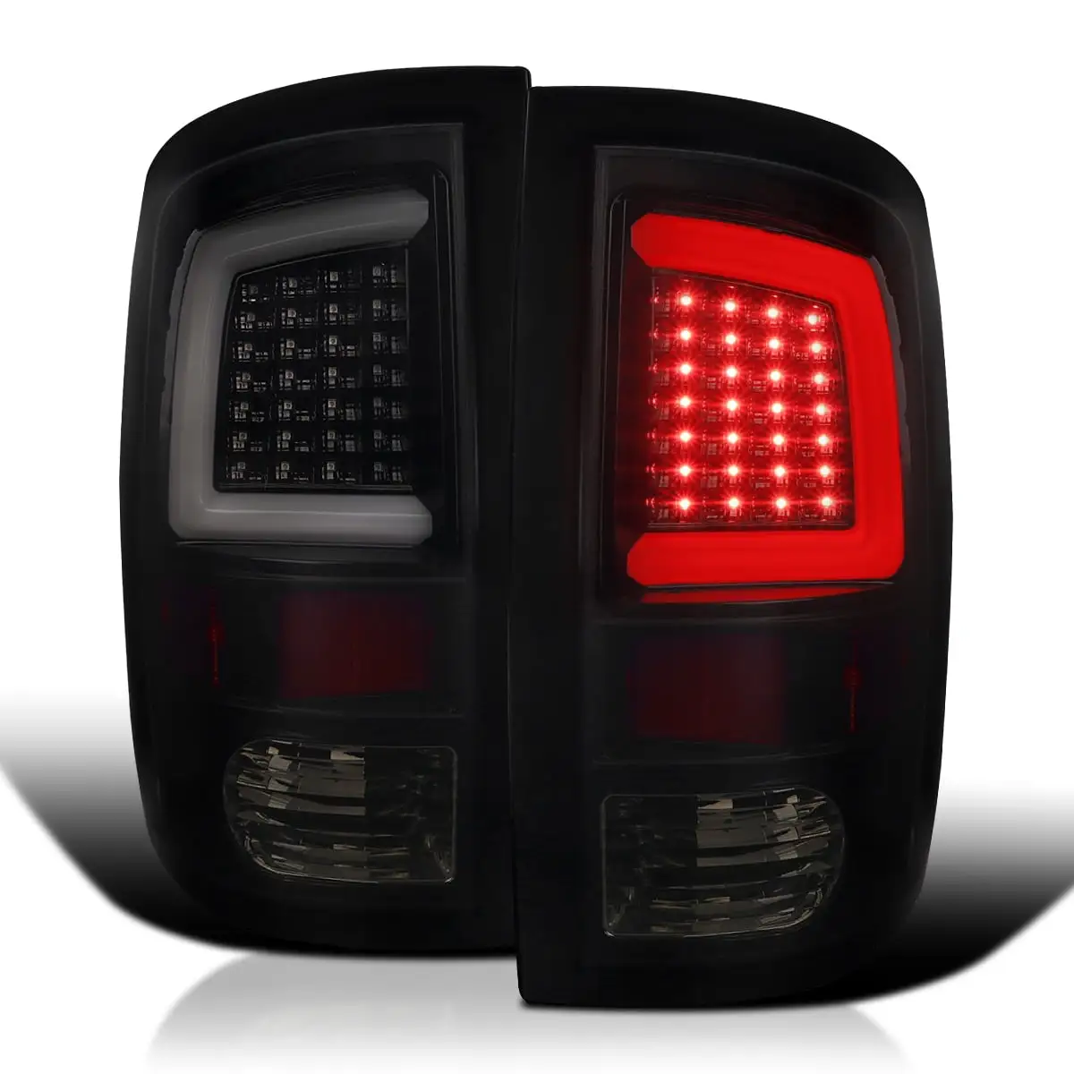 AKKON - For GMC Yukon XL 1500/2500 Red Clear Tail Lights Brake Lamps Driver Left + Passenger Right Replacement